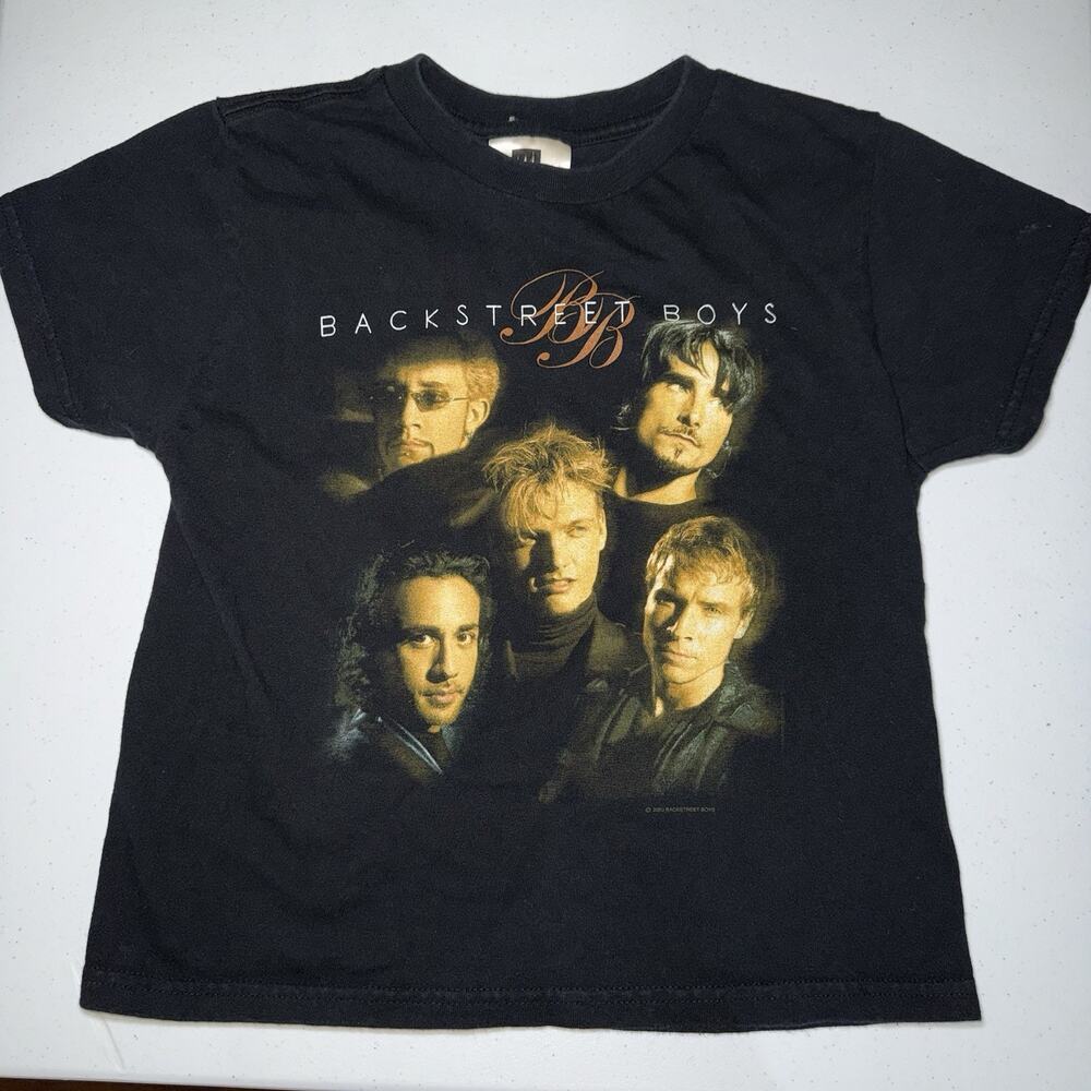 Vintage BSB Backstreet Boys Kids T Shirt Y2K 2000s Size M 10-12
